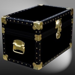 12-058 R BLACK Tuck Box Storage Trunk with ABS Trim
