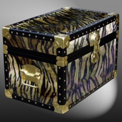 12-106 TI FAUX TIGER Tuck Box Storage Trunk with ABS Trim