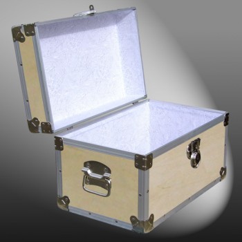 12-047 WE WOOD Tuck Box Storage Trunk with Alloy Trim