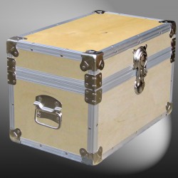 12-047 WE WOOD Tuck Box Storage Trunk with Alloy Trim