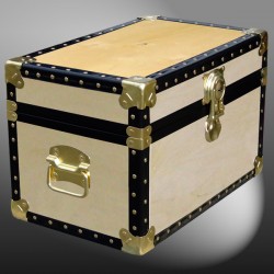 12-046 W WOOD Tuck Box Storage Trunk with ABS Trim
