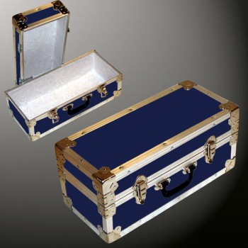 16-073 RE NAVY Single 100 Storage Trunk with Alloy Trim