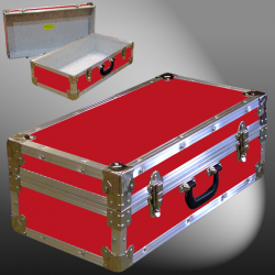 18-074 RE RED CD 100 Storage Trunk with Alloy Trim