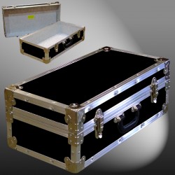 18-077 RE BLACK CD 100 Storage Trunk with Alloy Trim