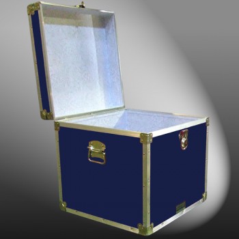 20-098 RE NAVY Cube Storage Trunk with Alloy Trim