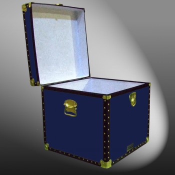 20-093 R NAVY Cube Storage Trunk with ABS Trim