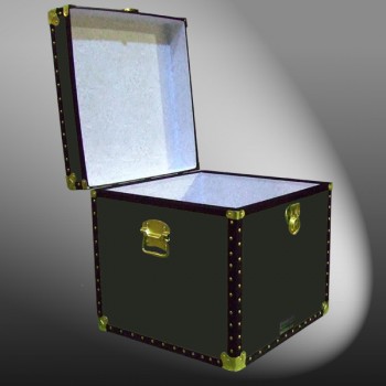 20-090 R OLIVE Cube Storage Trunk with ABS Trim