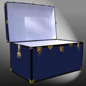 03-118 R NAVY King Storage Trunk with ABS Trim