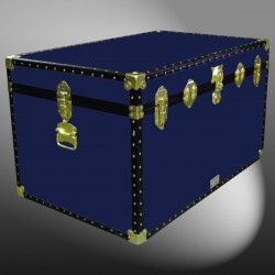 03-118 R NAVY King Storage Trunk with ABS Trim