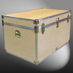 03-111 WE WOOD King Storage Trunk with Alloy Trim