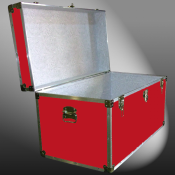 04-110 RE RED 38 Deep Storage Trunk with Alloy Trim