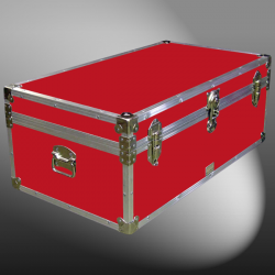 06-091 RE RED 36 Cabin Storage Trunk with Alloy Trim