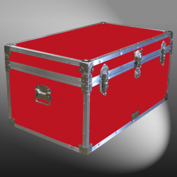 07-090 RE RED 33 Deep Storage Trunk with Alloy Trim