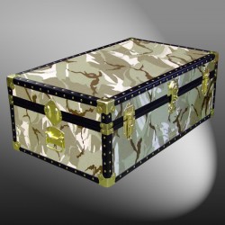 09-143 DS DESERT STORM CAMO 30 Cabin Storage Trunk with ABS Trim