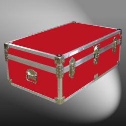 09-088 RE RED 30 Cabin Storage Trunk with Alloy Trim