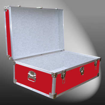 09-088 RE RED 30 Cabin Storage Trunk with Alloy Trim