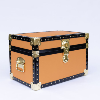 12-205 Lux Camel Tuck Box Storage Trunk with ABS Trim
