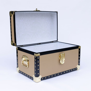 12-206 Lux Champagne Tuck Box Storage Trunk with ABS Trim