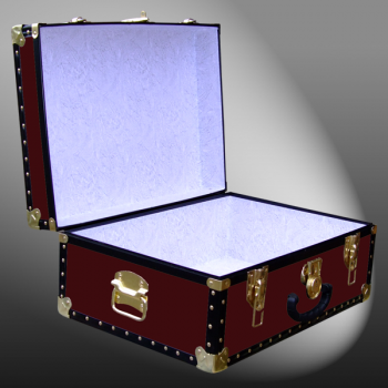 11-080 R MAROON 24 Storage Trunk Case with ABS Trim