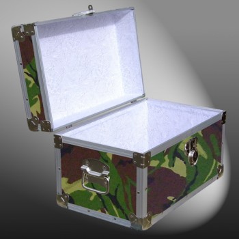 12-066.5 JCE JUNGLE CAMO Tuck Box Storage Trunk with Alloy Trim