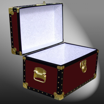 12-057 R MAROON Tuck Box Storage Trunk with ABS Trim