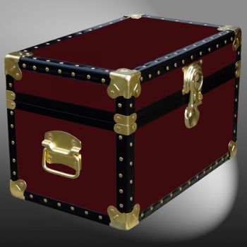12-057 R MAROON Tuck Box Storage Trunk with ABS Trim