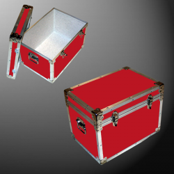 13-081 RE RED LP 150 Storage Trunk with Alloy Trim