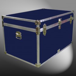 03-124 RE NAVY King Storage Trunk with Alloy Trim