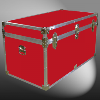 04-110 RE RED 38 Deep Storage Trunk with Alloy Trim