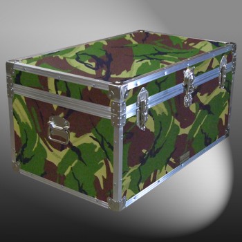 07-144 JCE JUNGLE CAMO 33 Deep Storage Trunk with Alloy Trim